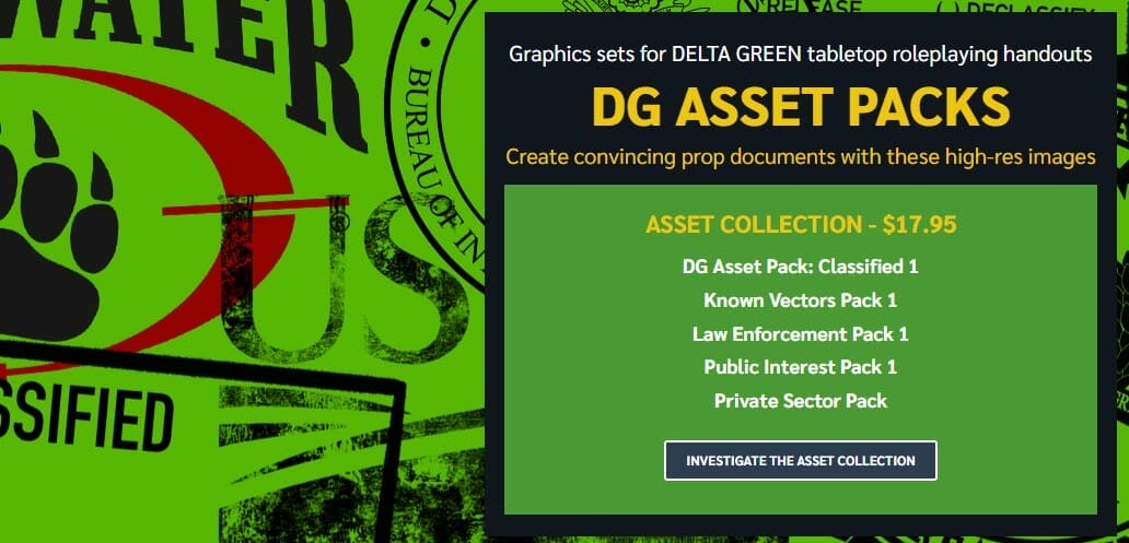 Delta Green: ARCHINT - Arc Dream Publishing, Delta Green