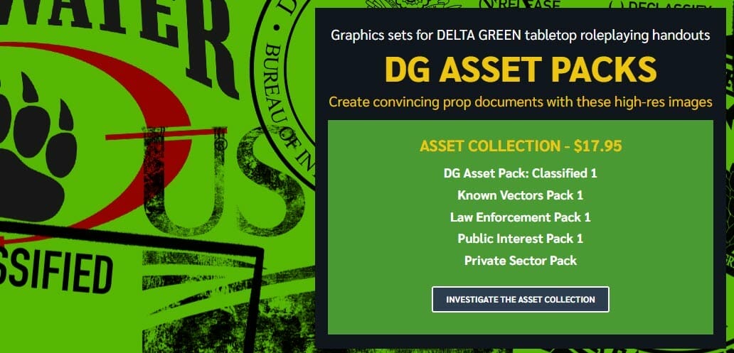 Delta Green assets