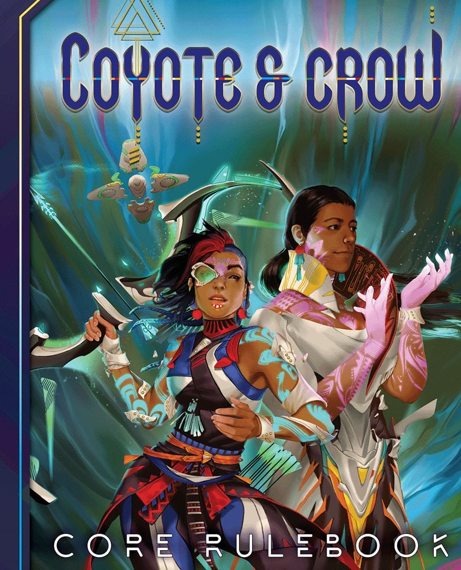 Coyote & Crow core rules cover - sci-fi natives