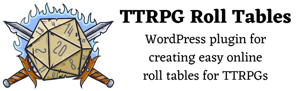 TTRPG Roll Tables