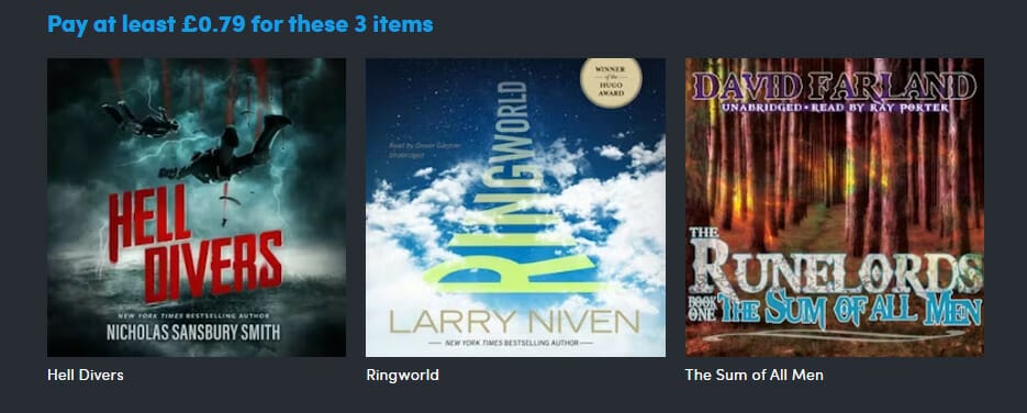 Iconic Sci Fi Audiobooks - £0.79