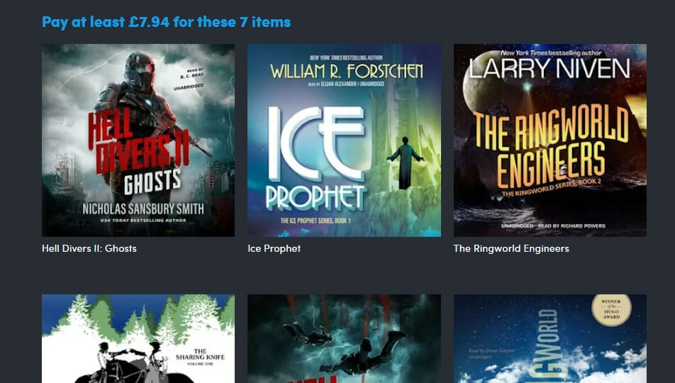 Iconic Sci Fi Audiobooks - £7.94