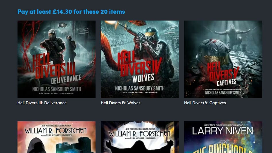 Iconic Sci Fi Audiobooks - £14.30