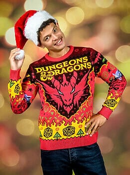 Dungeons & Dragons ugly Christmas sweater