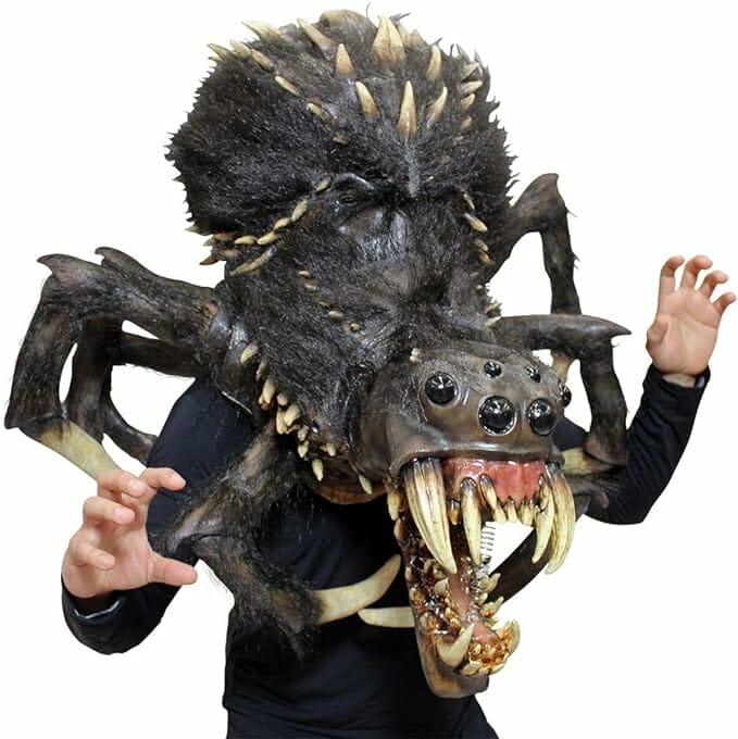 Giant spider halloween mask