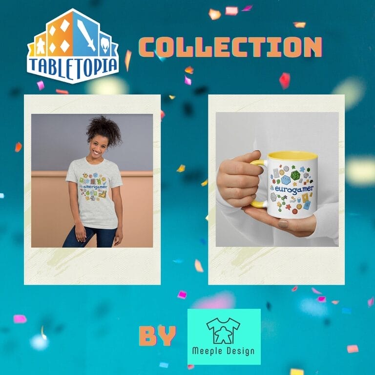 Tabletopia Collection Discounted merch as Meeple Design signs Tabletopia deal