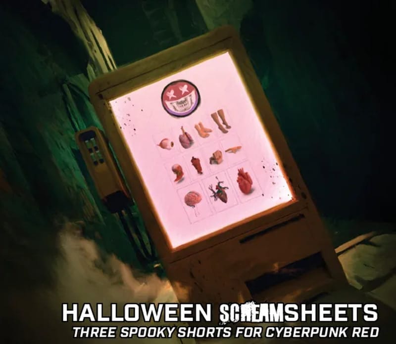 Halloween screamsheets for Cyberpunk RED
