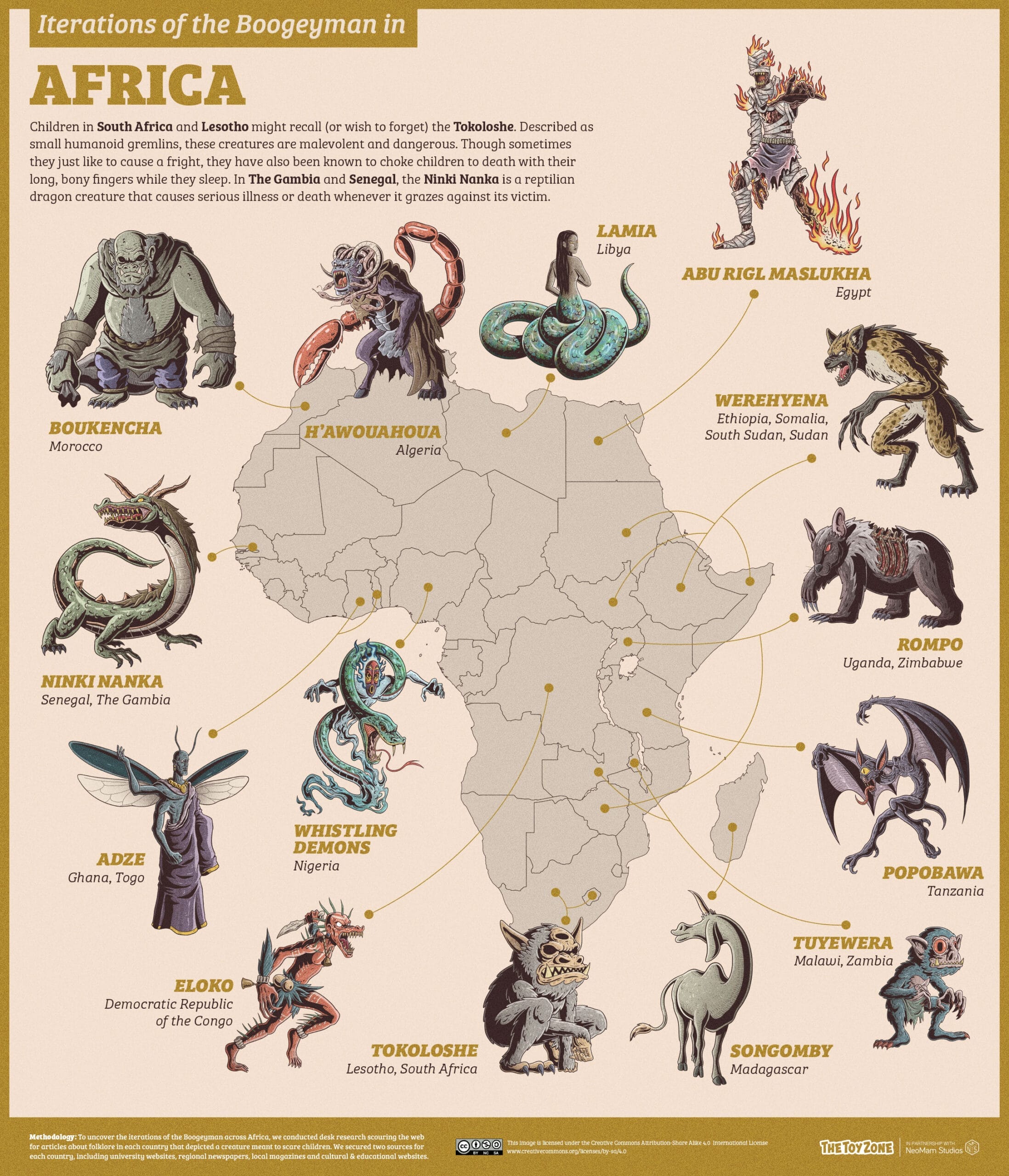 Folklore representations of the boogeyman in Africa