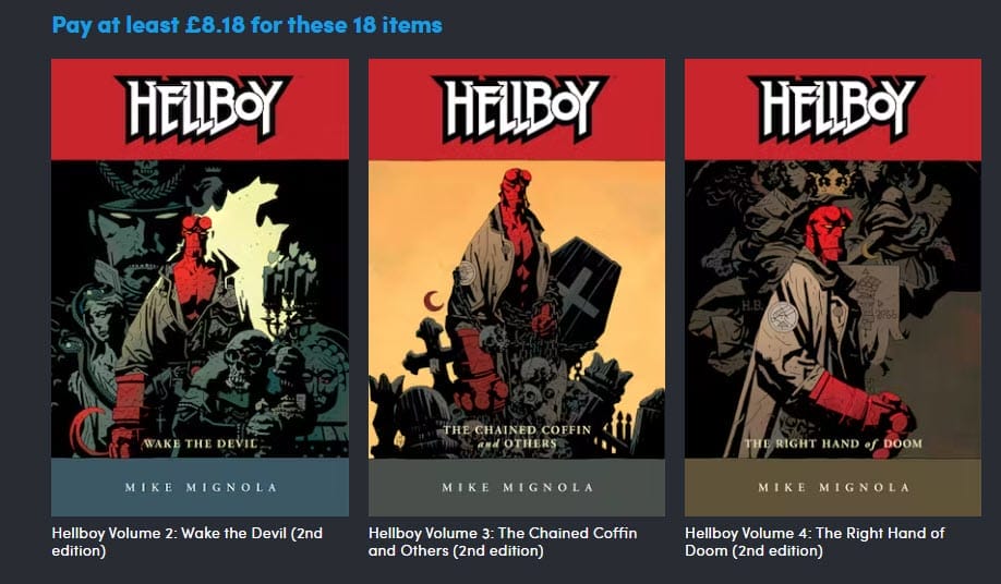 Hellboy digital comic bundle - tier 2