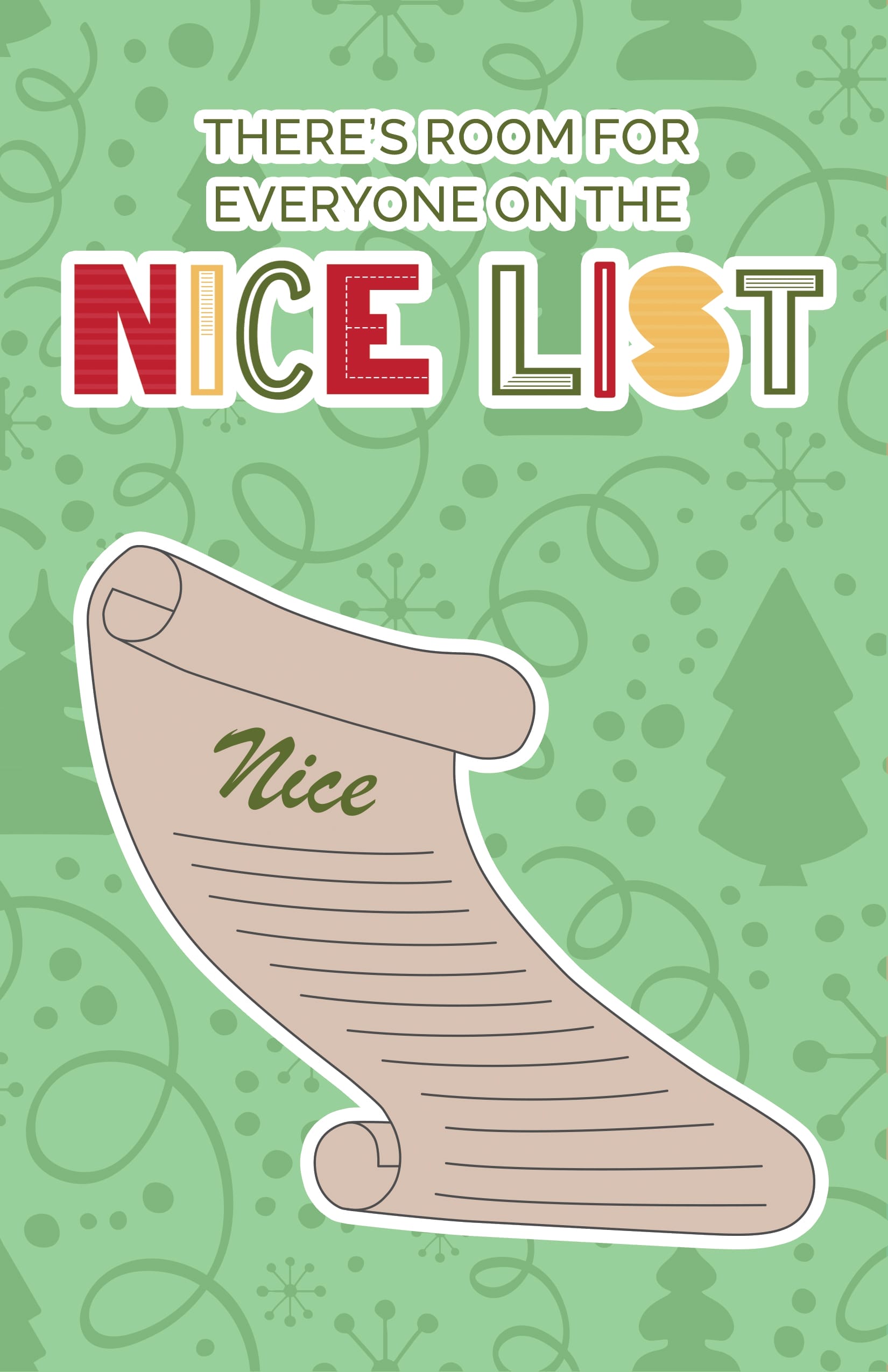 There's room for everyone on the nice list ecard