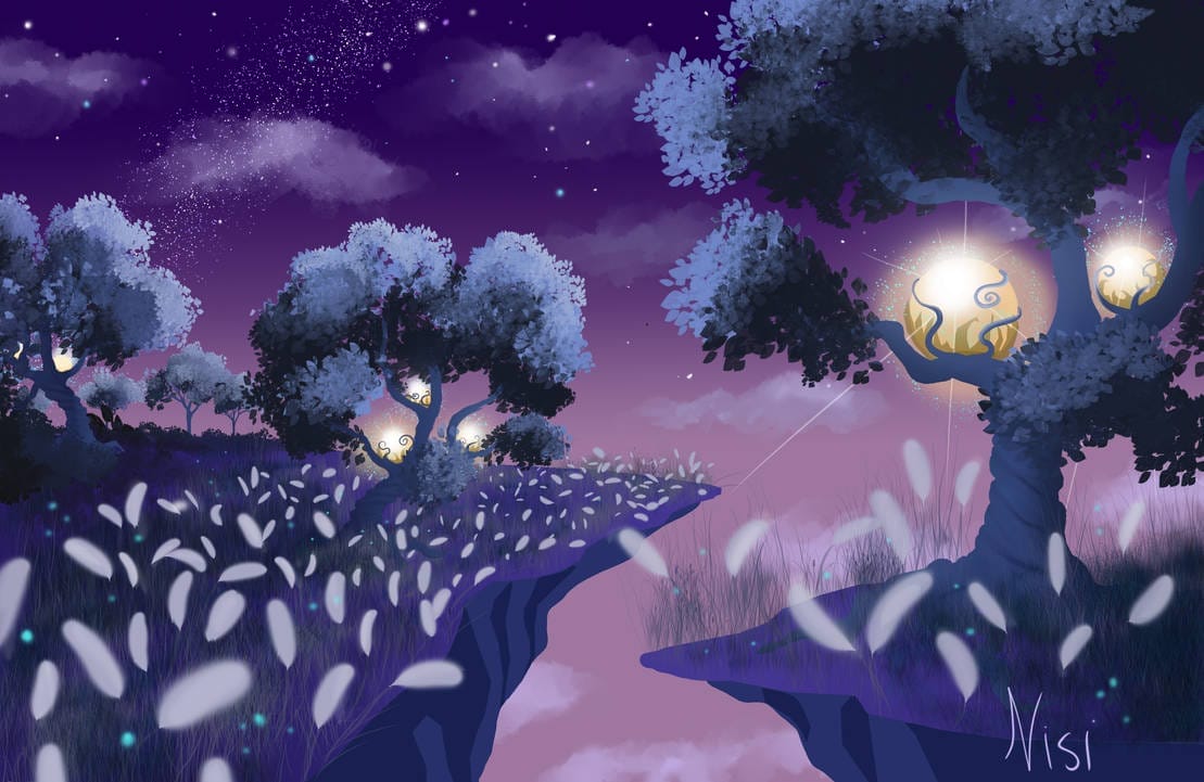 Floating fantasy world by Katenizola.