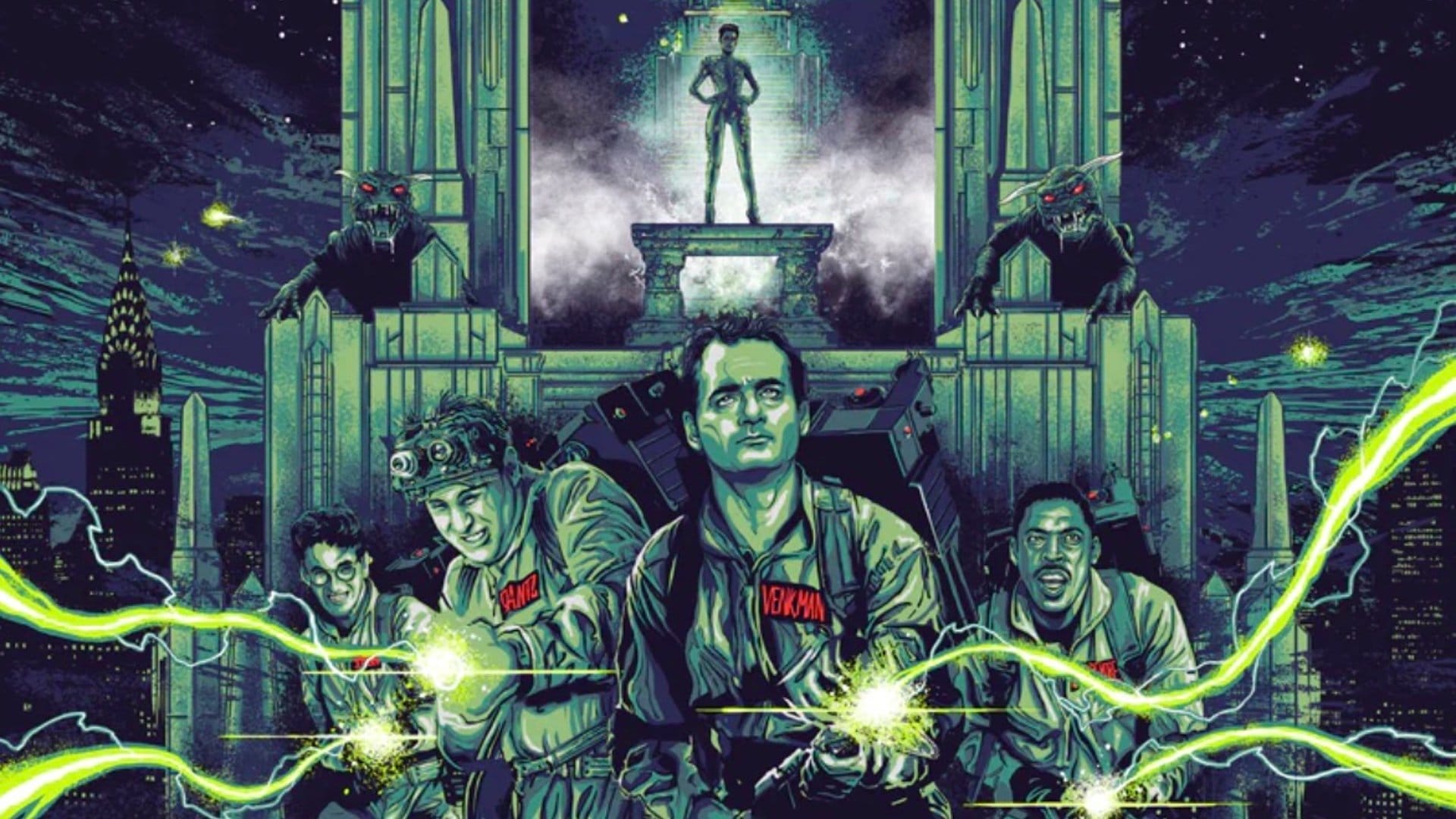 Check out this stunning Ghostbusters poster art from artist Vance Kelly