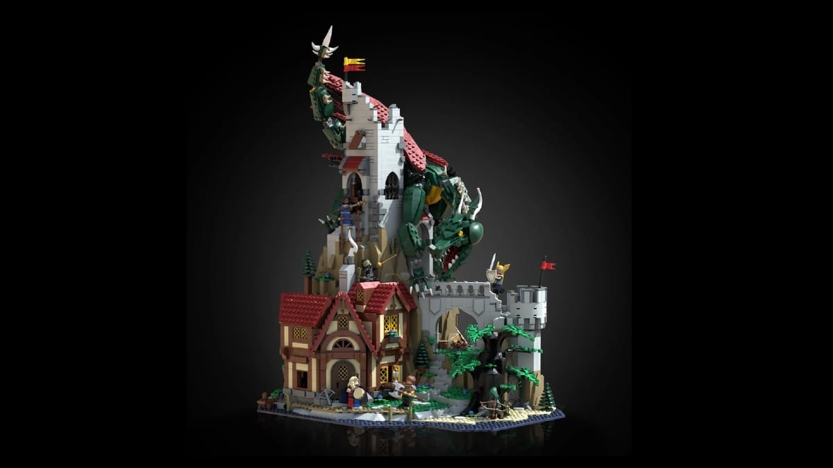 LEGO dragon attack