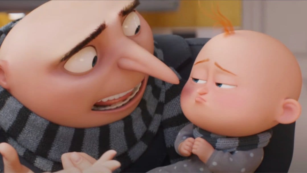 Watch Gru get to grips with being a new dad in the trailer for ...