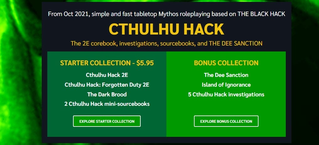 Cthulhu Hack tiers