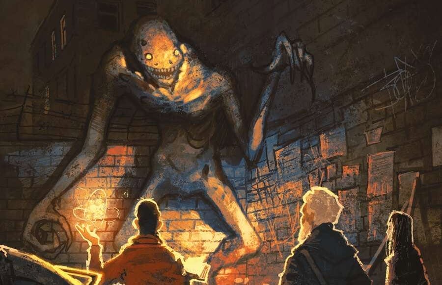 Monster in alleyway