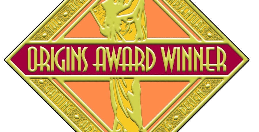 Origins Awards winner logo