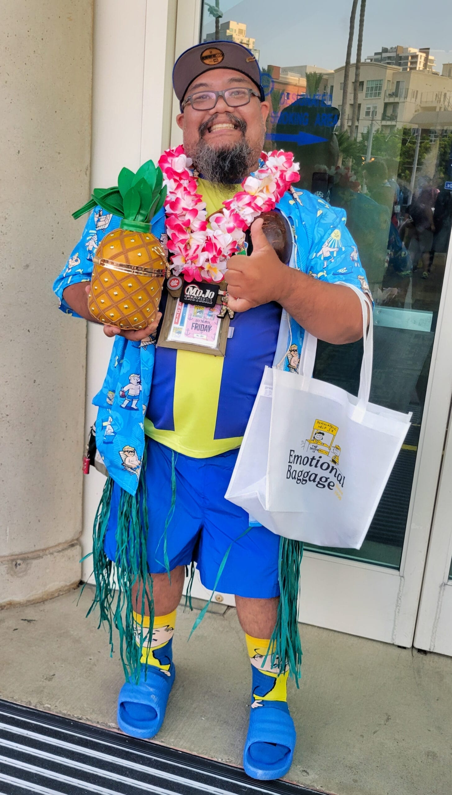 Tropical Vault Boy cosplay