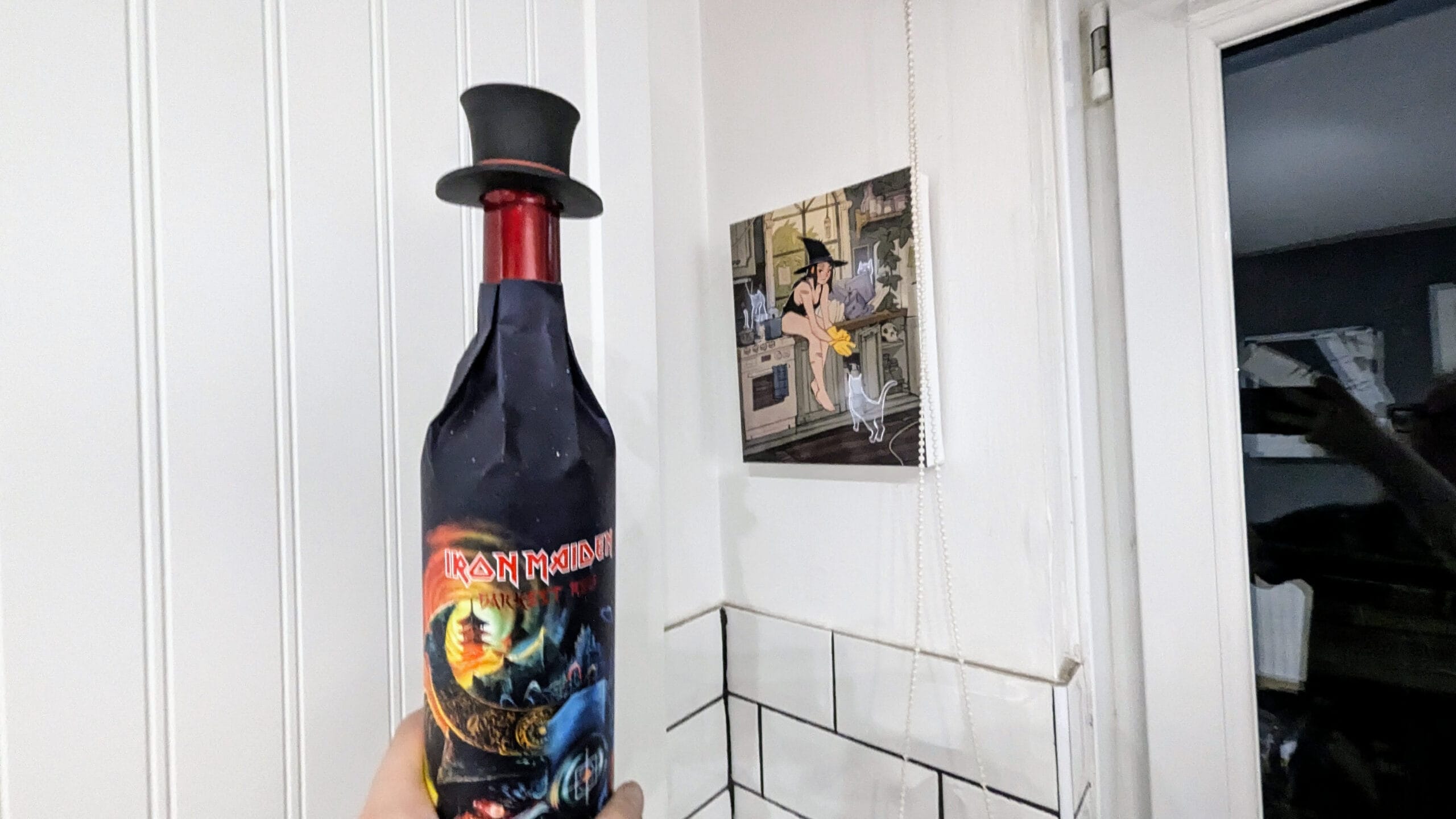 Iron Maiden wine at home
