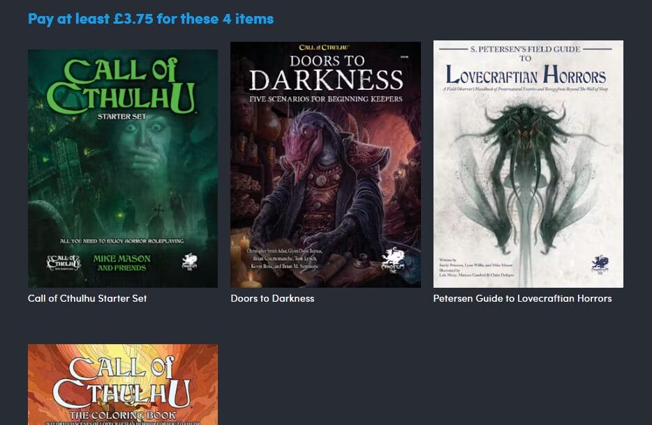 Call of Cthulhu Encore £3.75