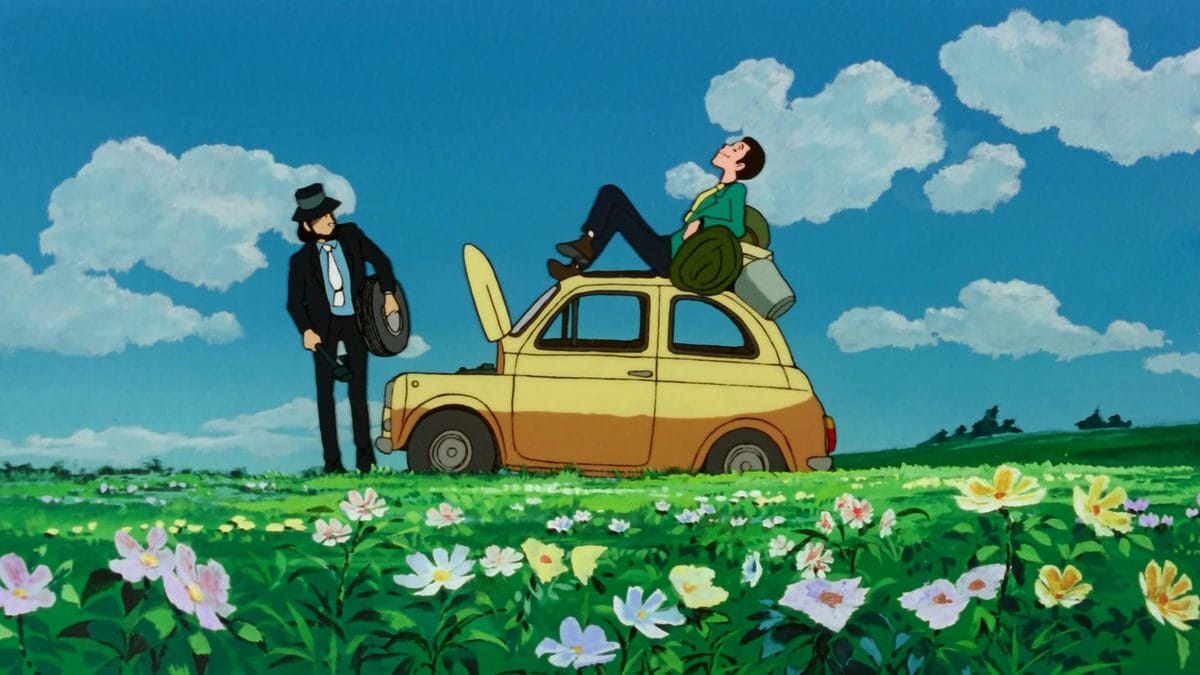 The Castle of Cagliostro - on the car