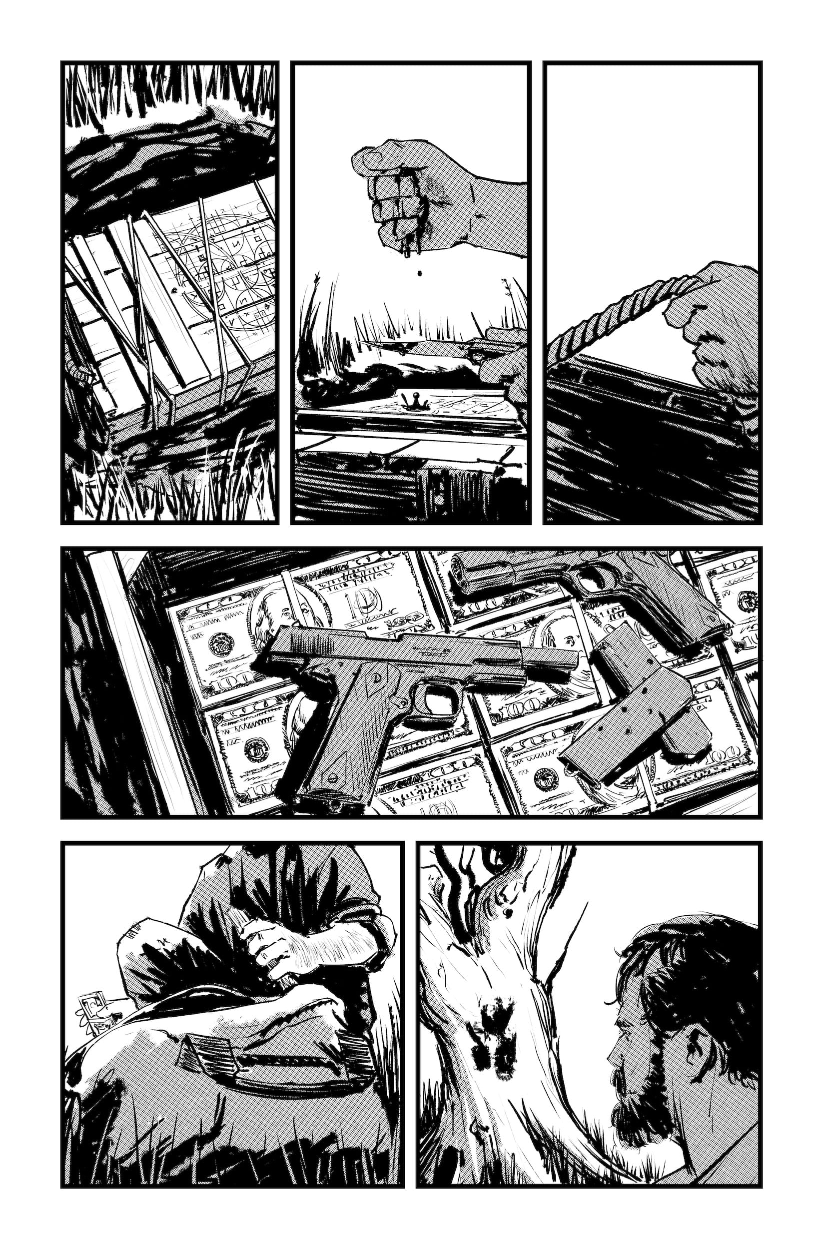 "Mine is a Long, Lonesome Grave" interior