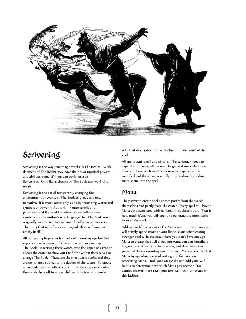 Inkforged layout example