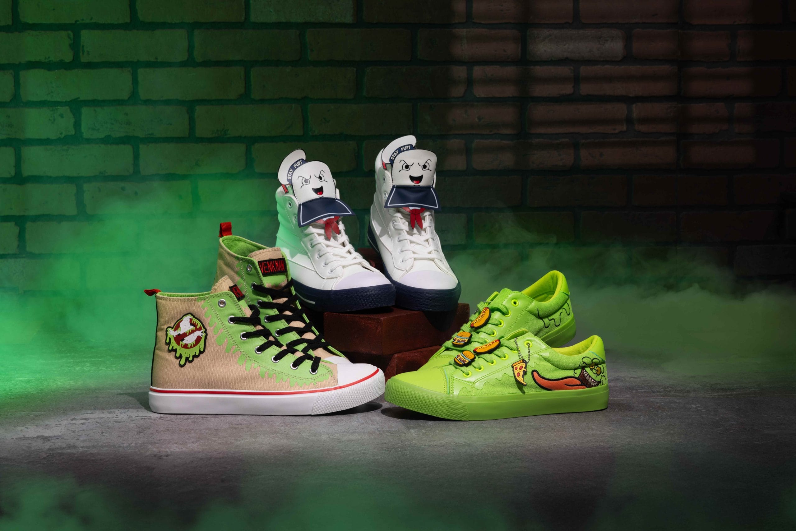 A set of three pair Ghostbuster shoes