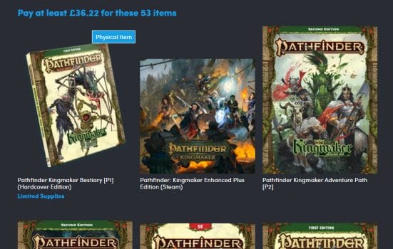 Pathfinder Kingmaker bundle