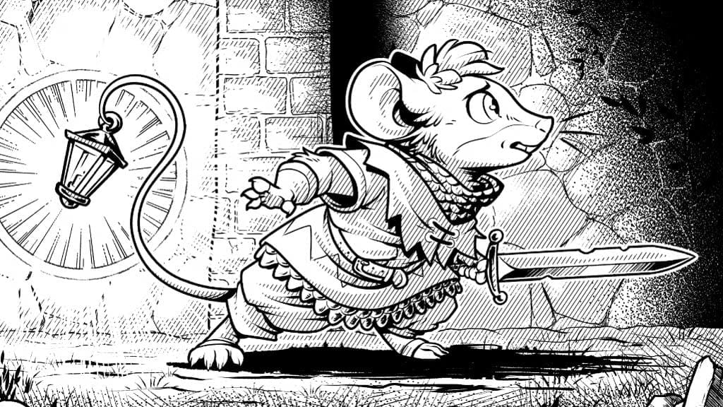 Mouse with sword