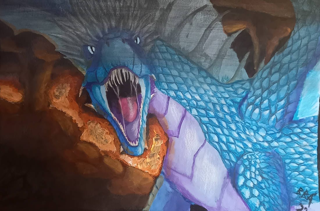 Azure Dragon by CreepyGreenLight87