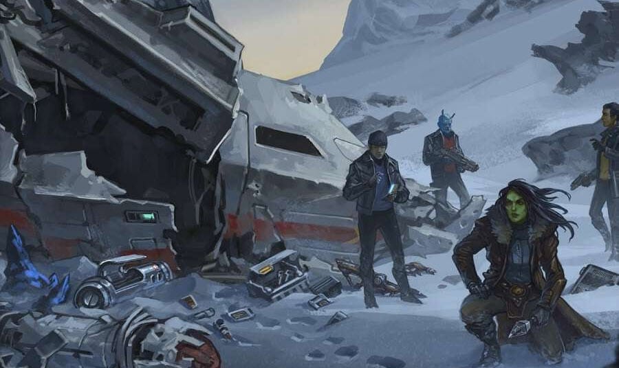 Crashed Starfleet shuttle