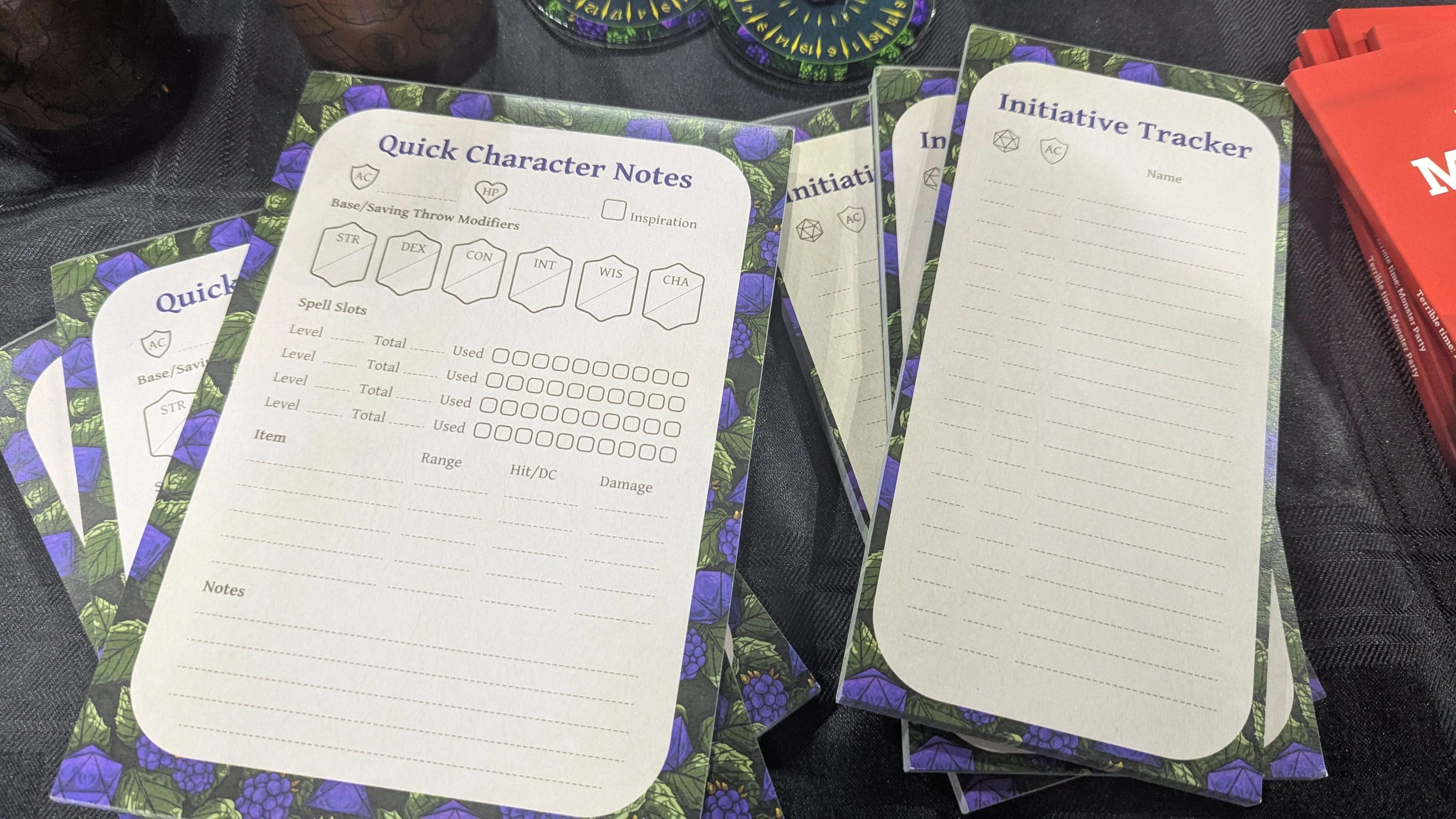 Quick Character Notes