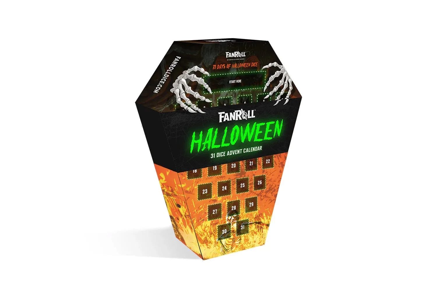 Halloween dice calendar