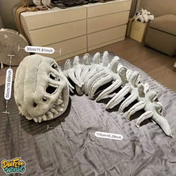 Plushy dinosaur bones