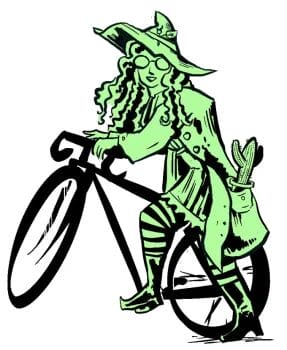 Witch on Bike