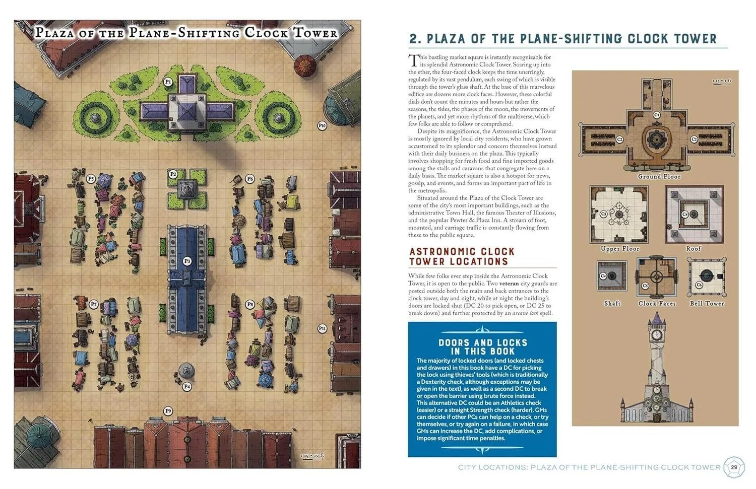 Plaza of the Plane Shifting Clock Tower