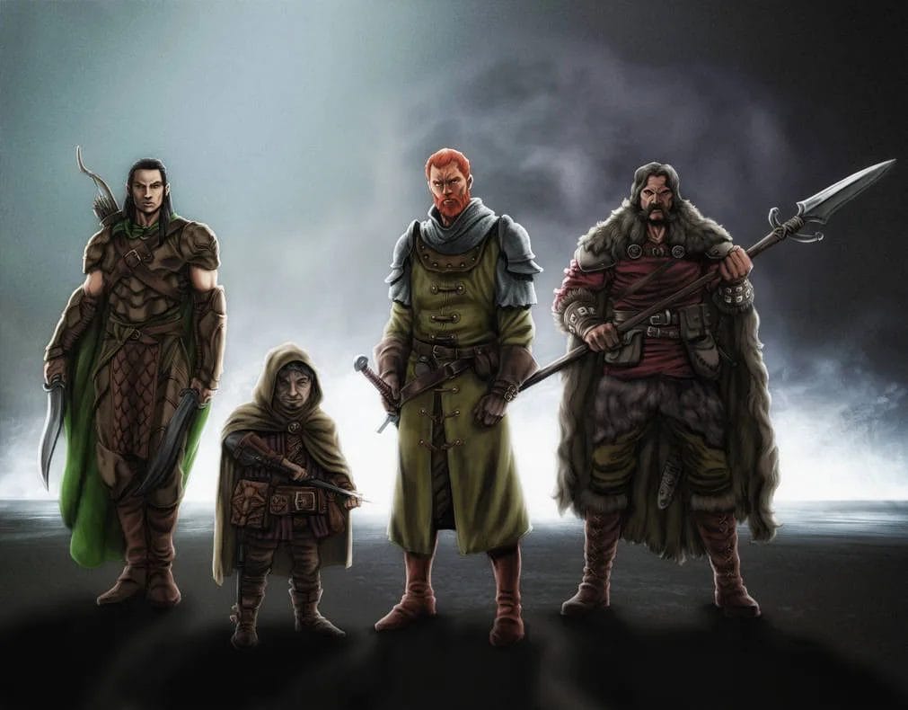 Adventuring party WIP by SOLIDToM.