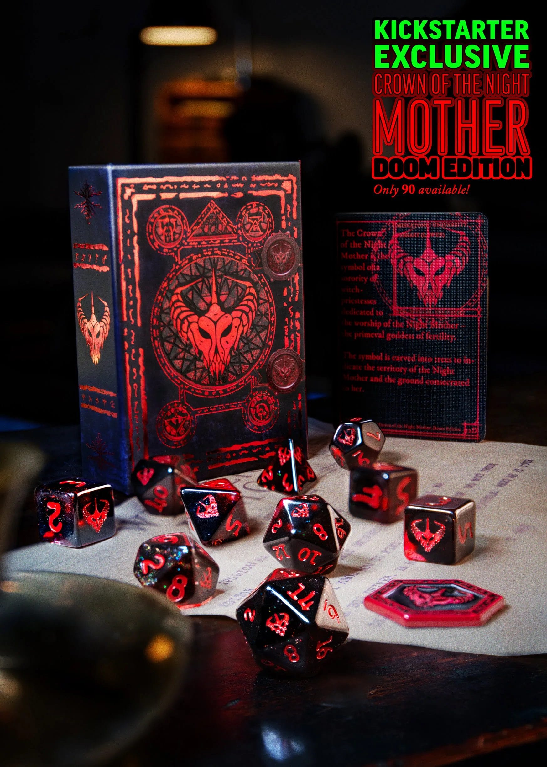 Crown of the Night Mother Doom Edition dice