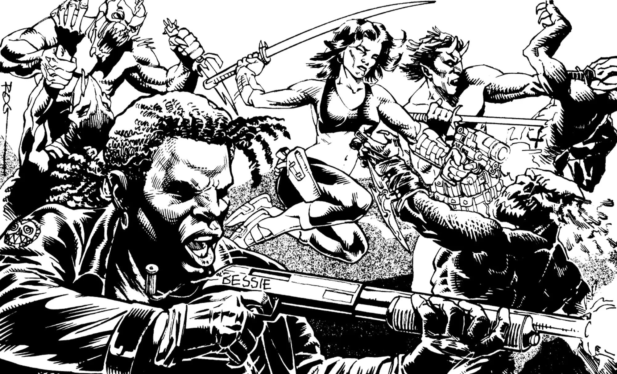 Nightbane line art