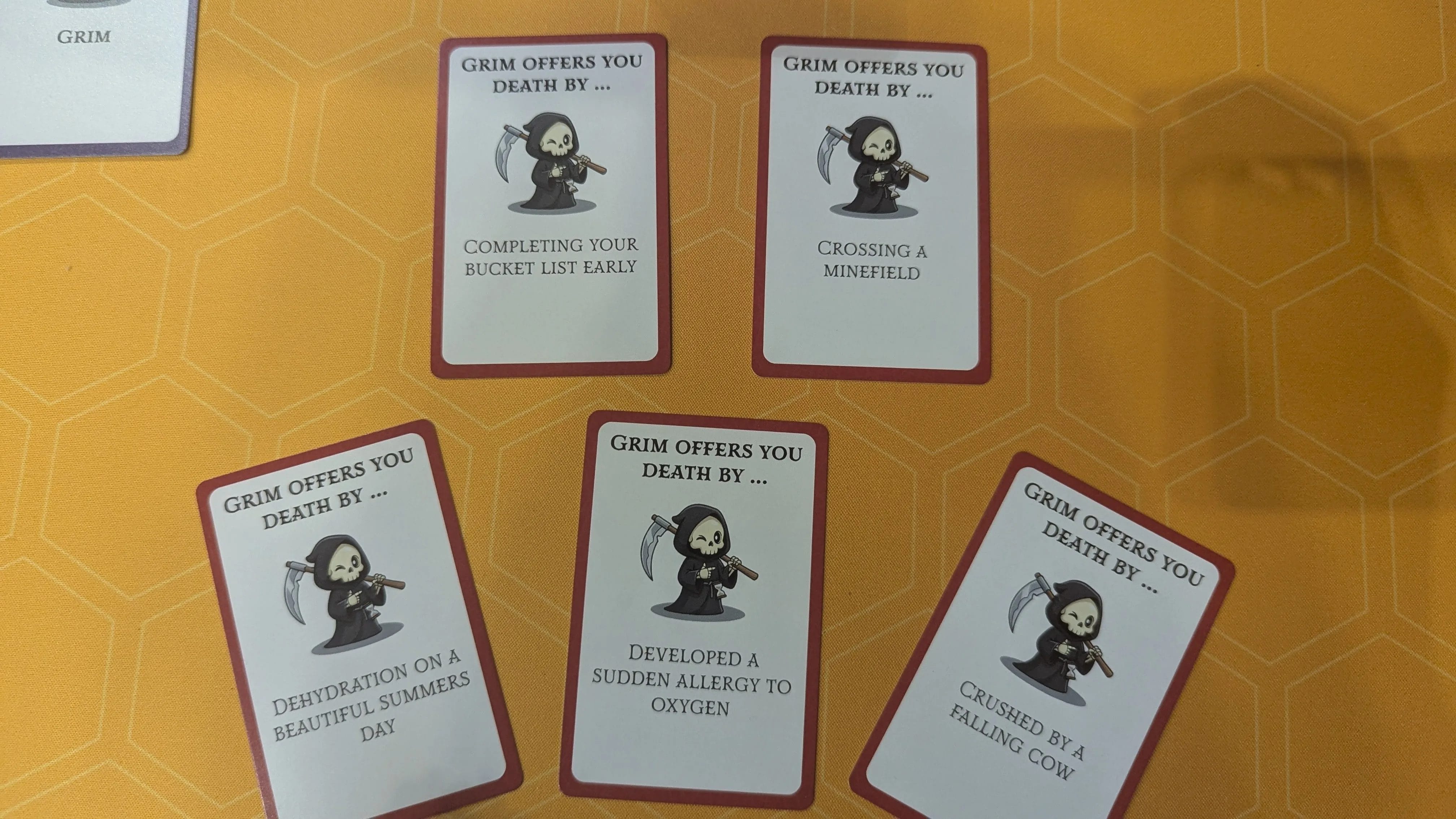 100 Ways to Die cards