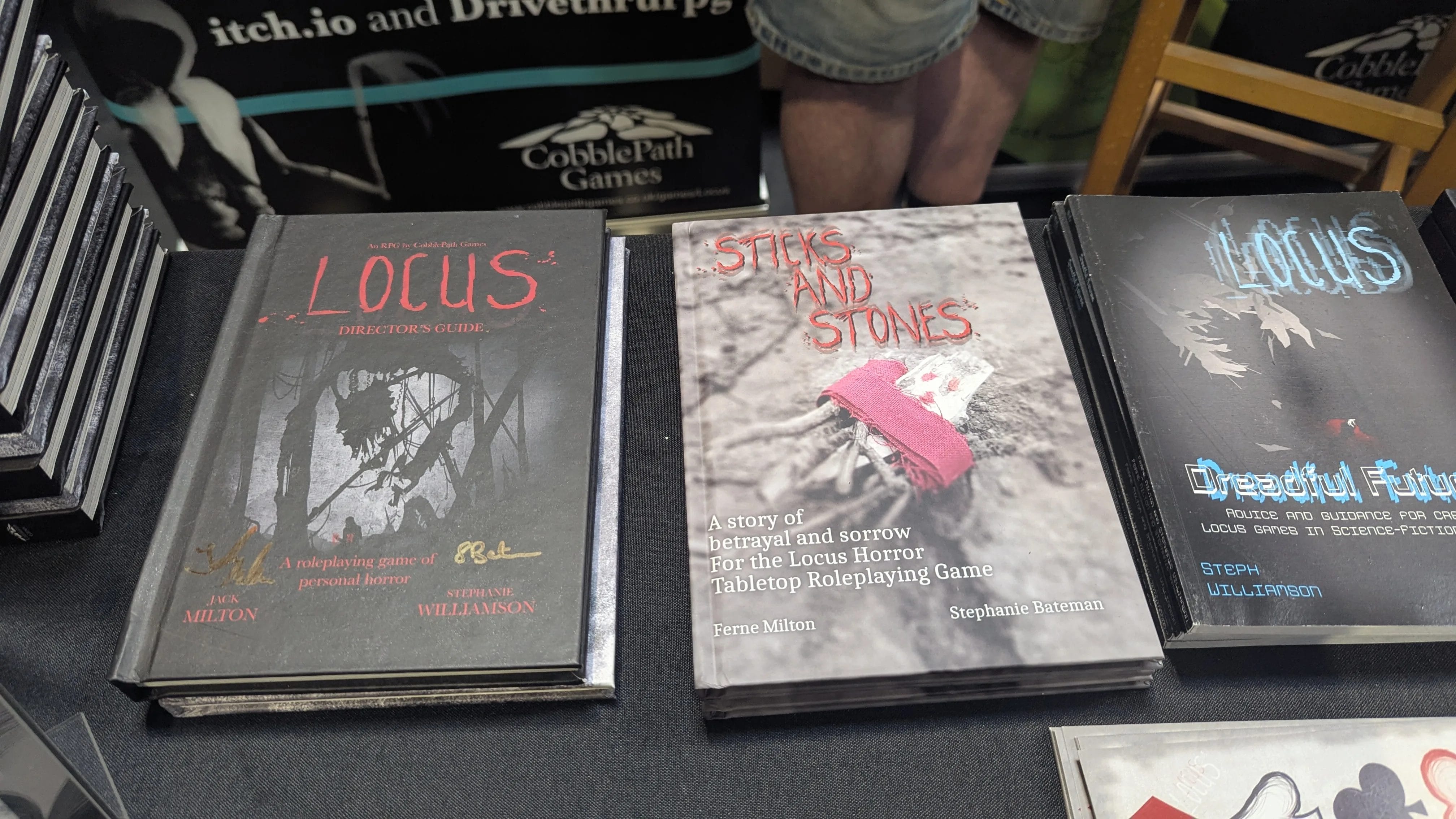 Locus and other books on display