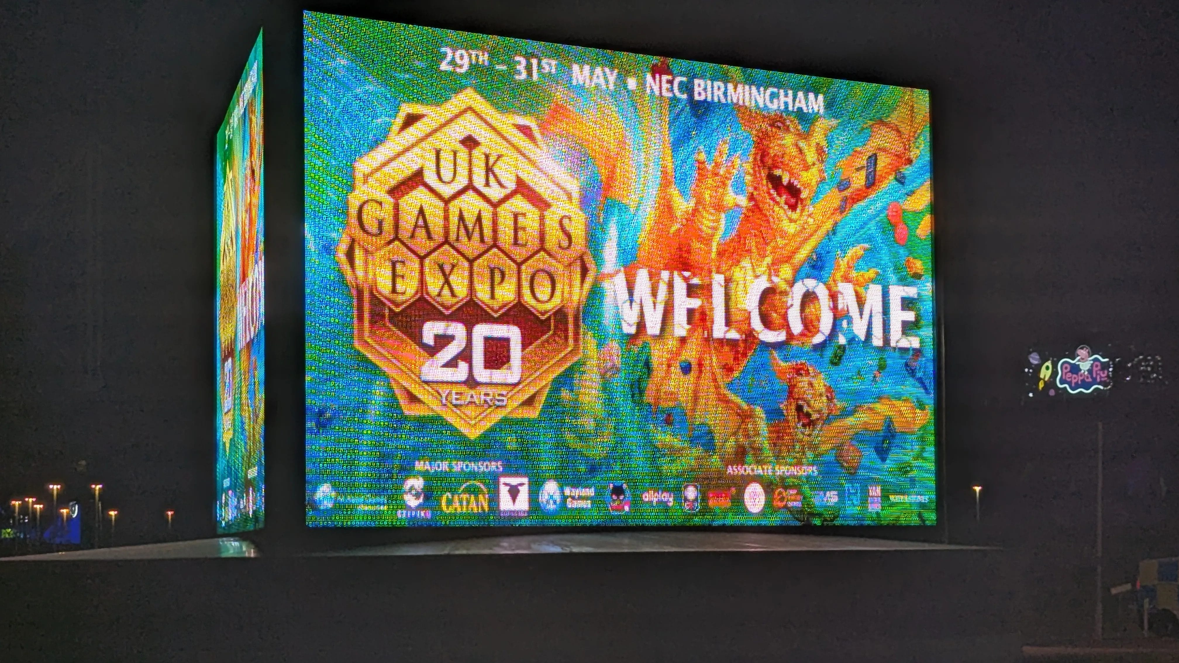 UK Games Expo 20 welcome sign